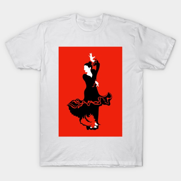 Flamenco Dancer T-Shirt by AdamRegester